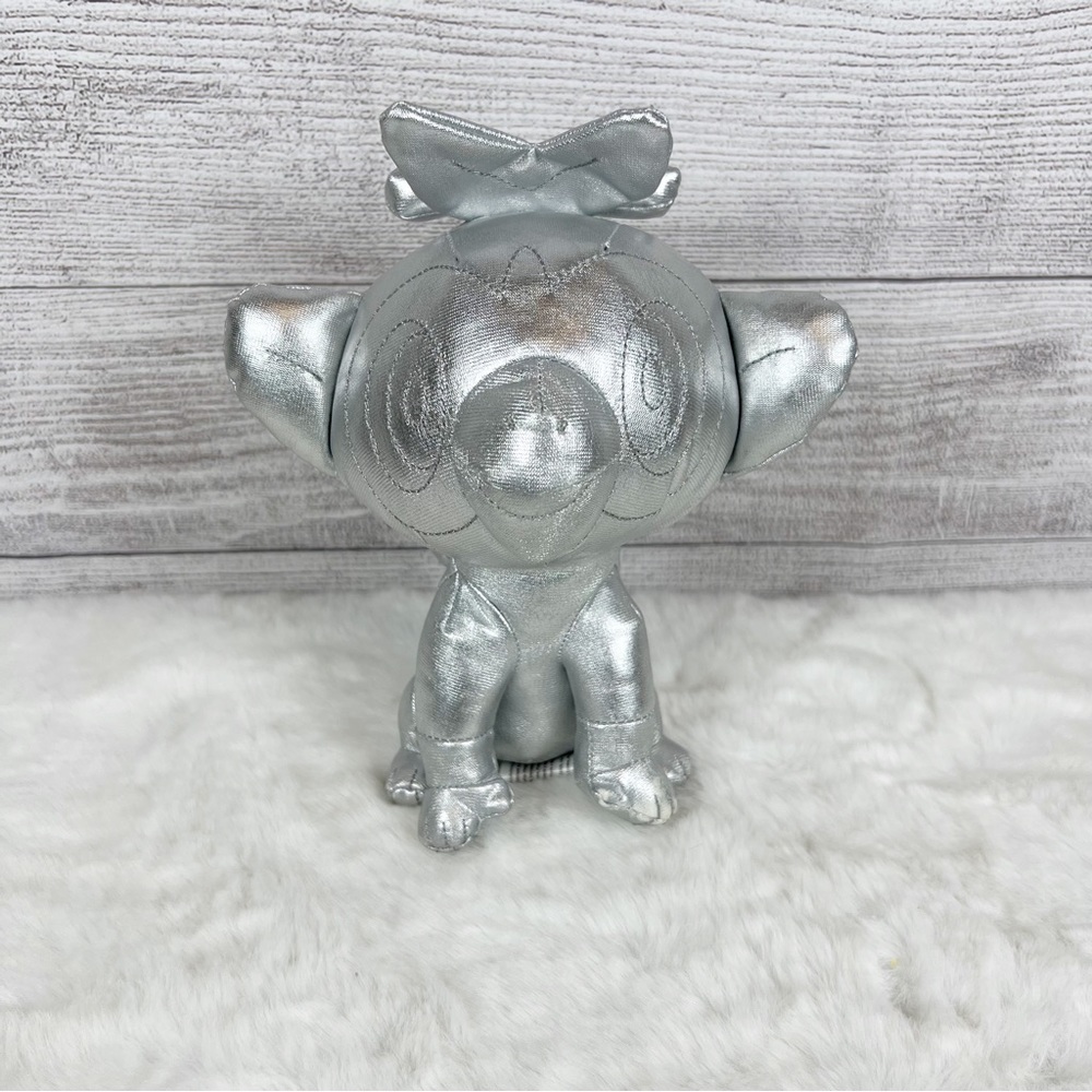 Pokemon 25th Anniversary Silver Grookey Plush Stuffed Animal 8" Metallic